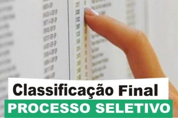 Classificação - Processo Seletivo 