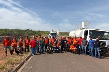 Paulistânia sedia reunião técnica do CIVAP com simulado prático de combate a incêndio florestal